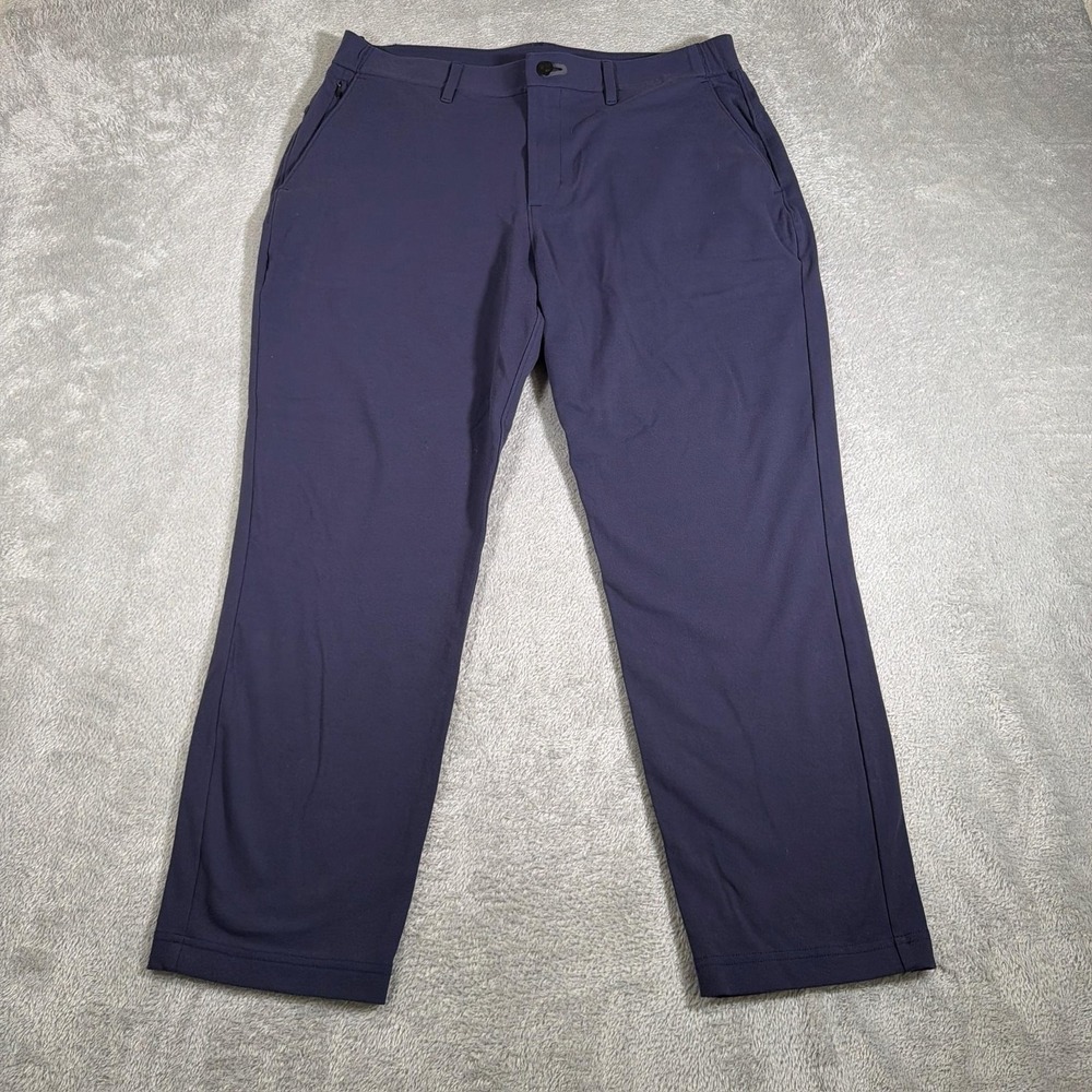 Public Rec Gamechanger Pant Mens 34x28 Navy Blue Slim Fit 5 Pocket Travel